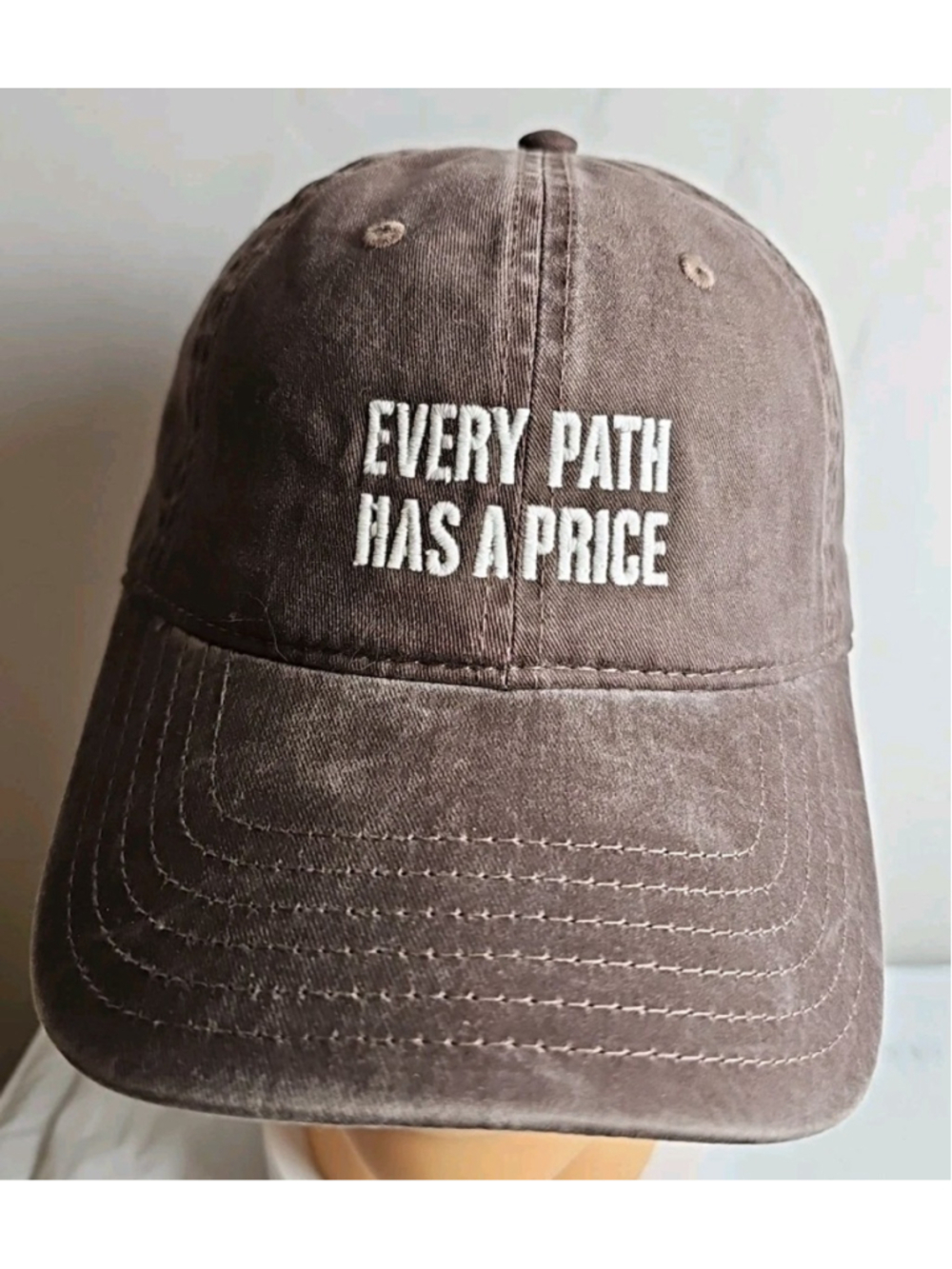 The Last Of Us "Every Path Has a Price" Brown Strap Back Dad Hat HBO Naughty Dog